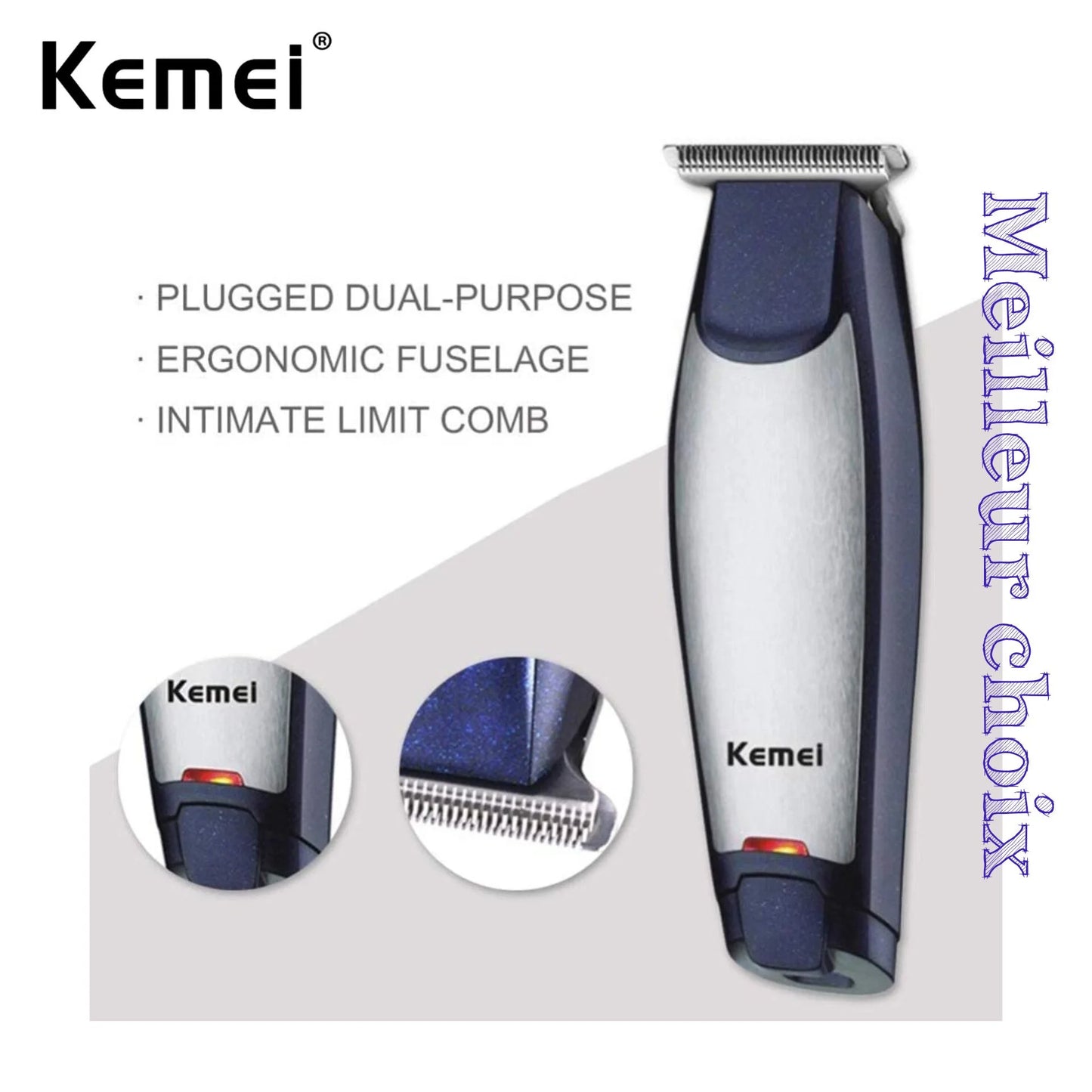 Tondeuse de Finition Professionnelle Kemei KM-5021 - Précision & Style