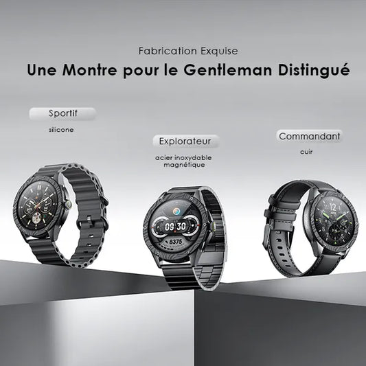 Montre Gentleman avec 3 Bracelets