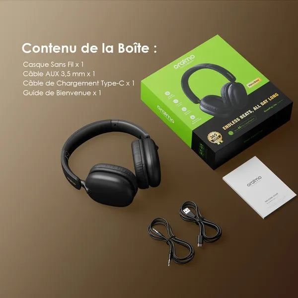 Casque Bluetooth Oraimo Studio - Votre Style, Votre Son.