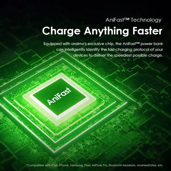 Oraimo 30000mAh : L'énergie d'une semaine.