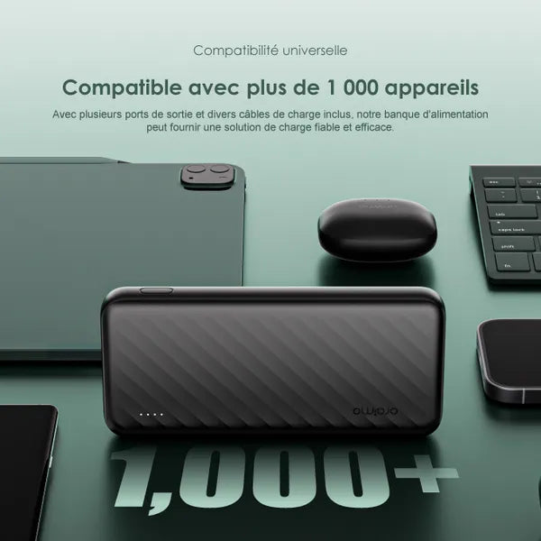 Oraimo Slice Link 10000mAh : Le chargeur indispensable.
