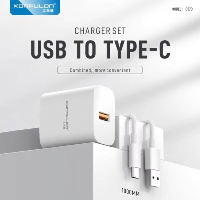 Chargeur Rapide Konfulon SuperVOOC avec Câble