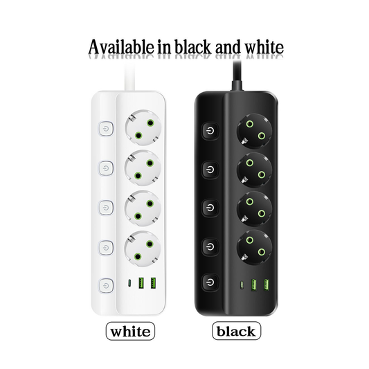 Tour Multiprise Compacte avec Contrôle Indépendant