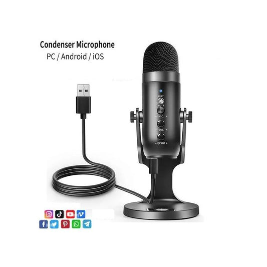 Microphone de Studio USB Jmary MC-PW8 avec Réduction de Bruit