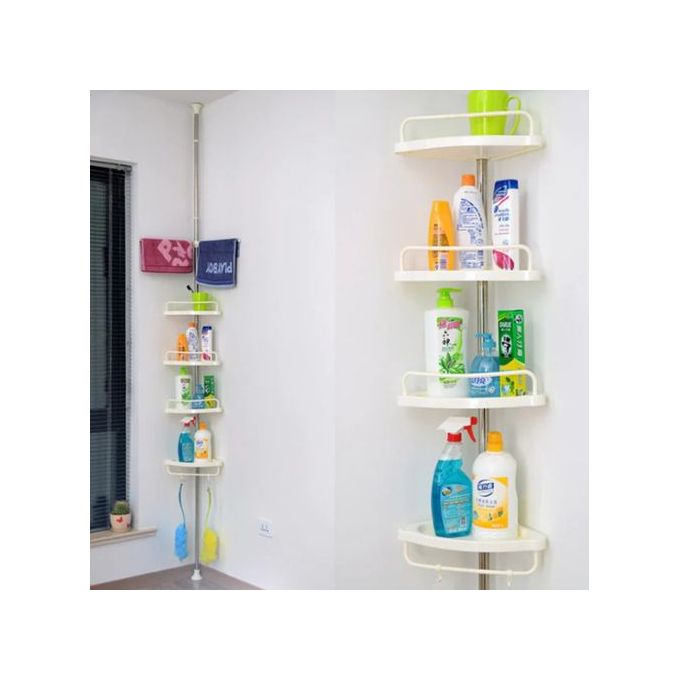Étagère de Douche d'Angle Télescopique – Organisation Maximale Sans Perçage & Gain de Place