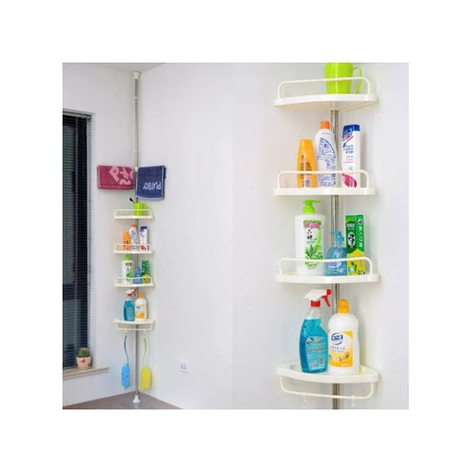 Étagère de Douche d'Angle Télescopique – Organisation Maximale Sans Perçage & Gain de Place