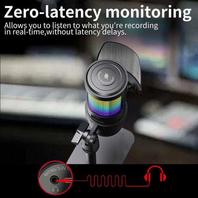 Microphone USB Jmary MC-PW13 pour Streaming et Gaming