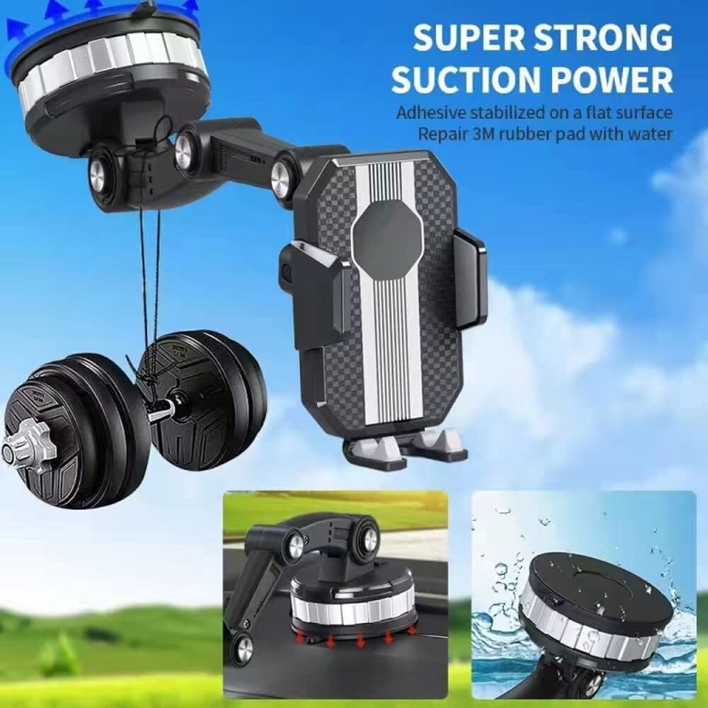 Support Téléphone Voiture Robotique – Rotation 360° & Ultra Stable