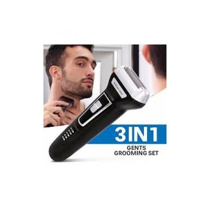 Kit de Rasage Kemei 3-en-1