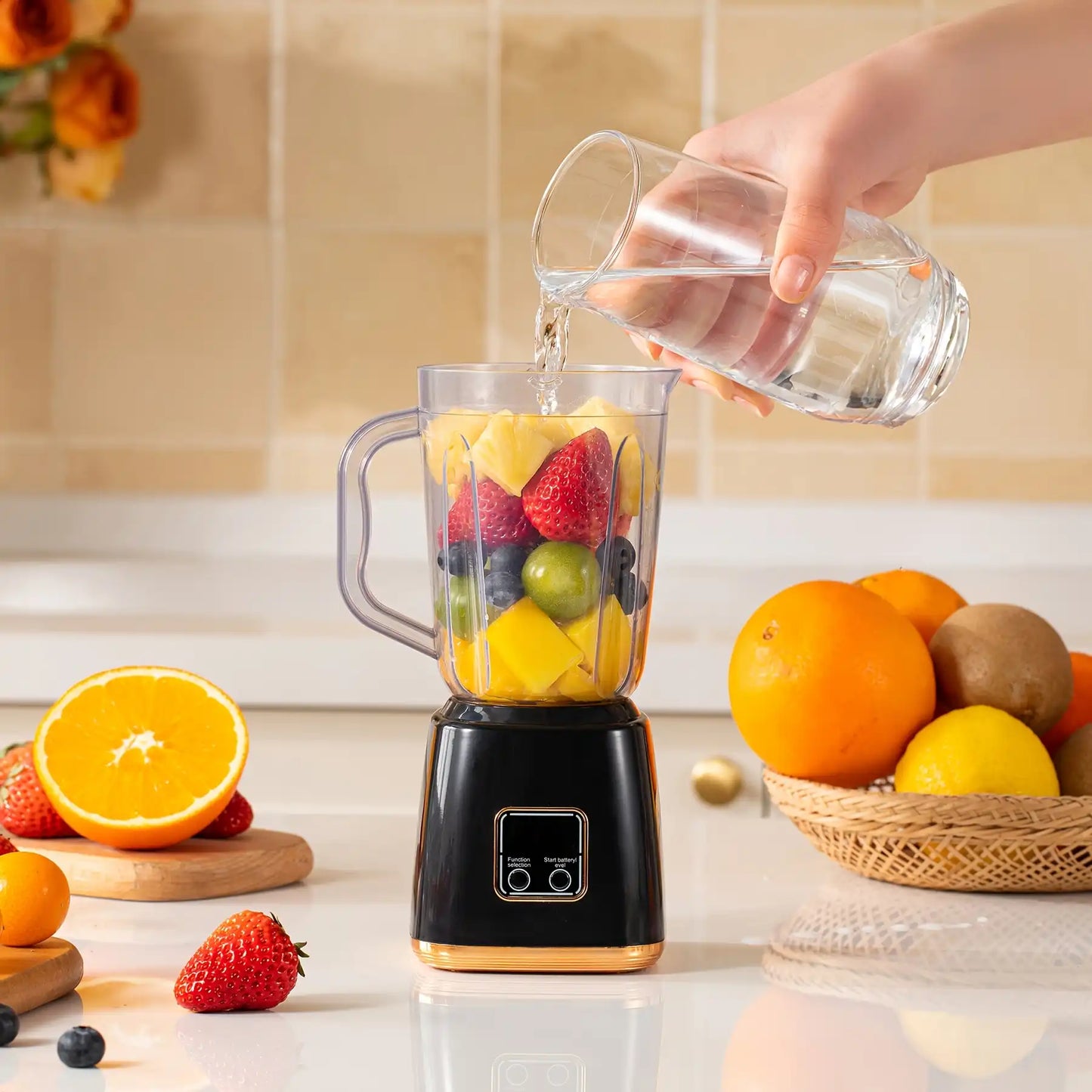 Mini Blender Portable Rechargeable HP-158 – Votre Smoothie Frais Partout et à Tout Moment