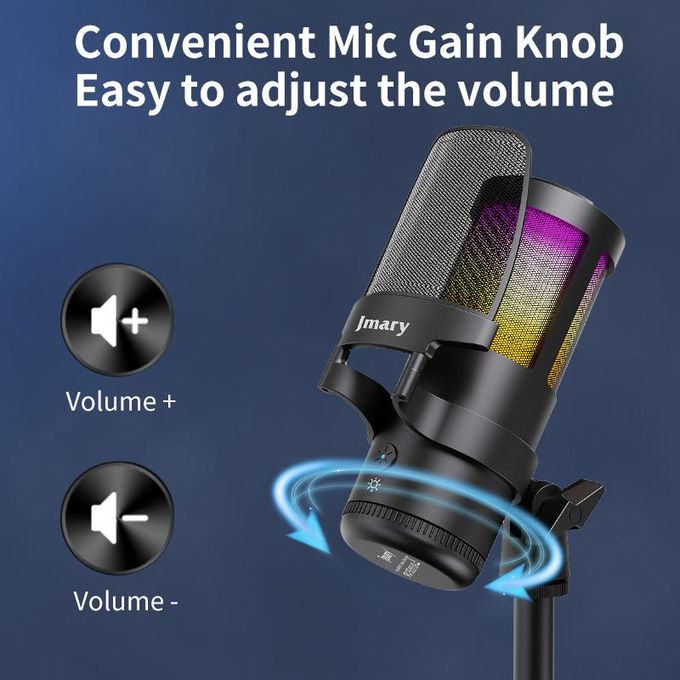 Microphone USB Jmary MC-PW13 pour Streaming et Gaming