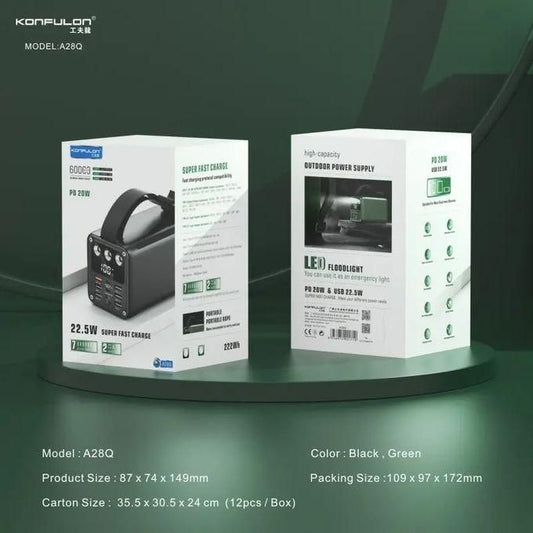 KONFULON A28Q 60000mAh : Puissance & Vitesse Ultimes.