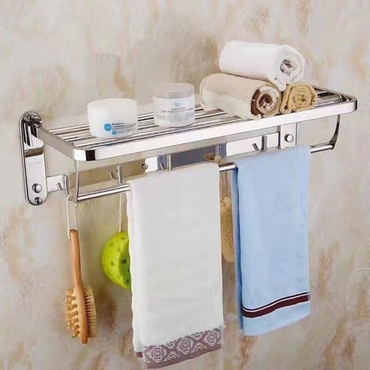 Porte-Serviettes Pliable Design Chromé