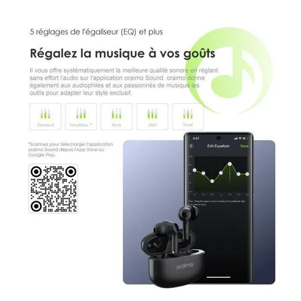 Écouteurs Oraimo FreePods 3C