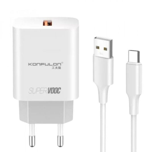 Chargeur Rapide Konfulon SuperVOOC avec Câble