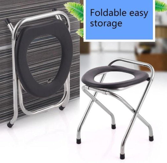 Chaise de Toilette Pliable & Portable – Confort, Sécurité et Autonomie pour Seniors et PMR