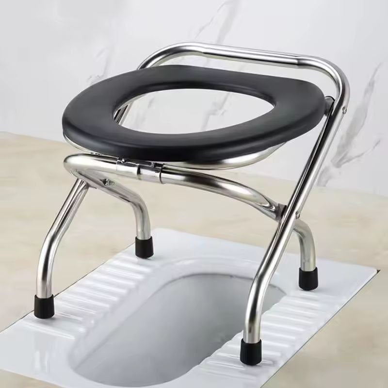Chaise de Toilette Pliable & Portable – Confort, Sécurité et Autonomie pour Seniors et PMR