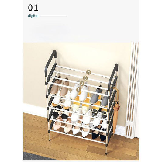 Étagère à Chaussures Multifonctionnelle en Acier – Organisation Maximale & Gain de Place (Jusqu'à 9 Niveaux)