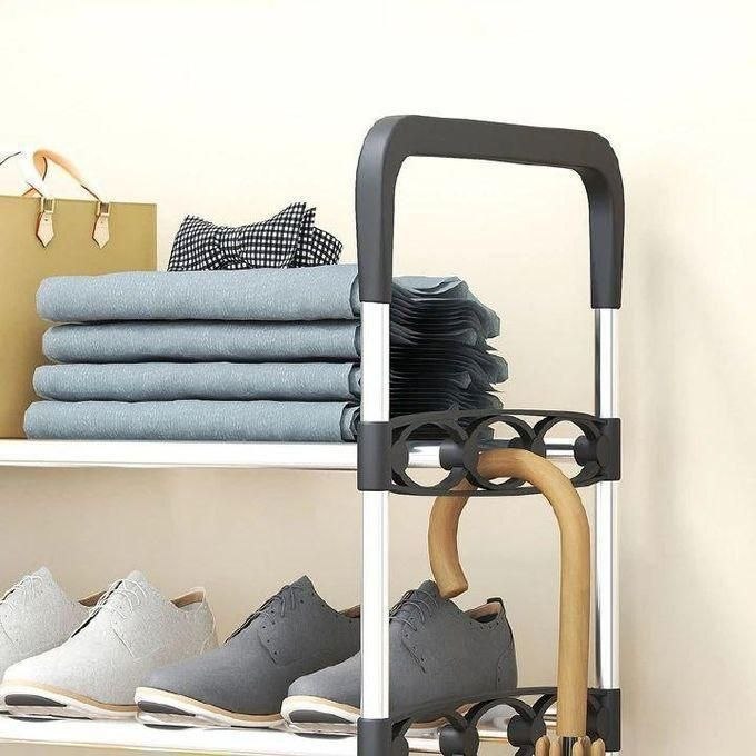 Étagère à Chaussures Multifonctionnelle en Acier – Organisation Maximale & Gain de Place (Jusqu'à 9 Niveaux)